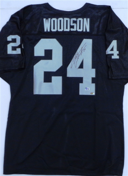 Charles Woodson Autographed Raiders Jersey