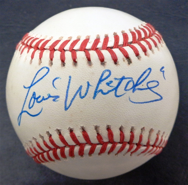 Lou Whitaker Autographed Baseball