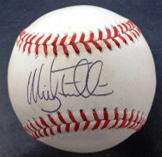 Mickey Tettleton Autographed Baseball