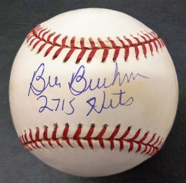 Bill Buckner Autographed Baseball