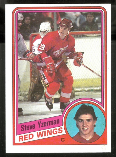 Steve Yzerman 1984/85 Topps Rookie Card
