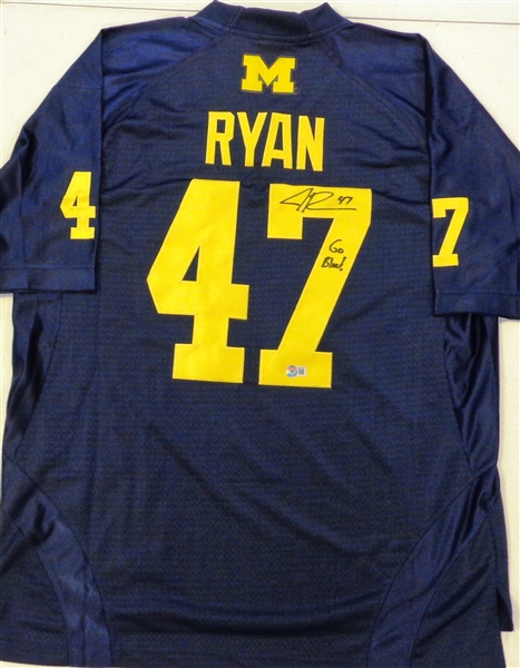 Jake Ryan Autographed Michigan Jersey