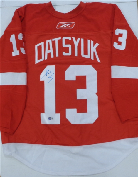 Pavel Datsyuk Autographed Authentic Red Wings Jersey