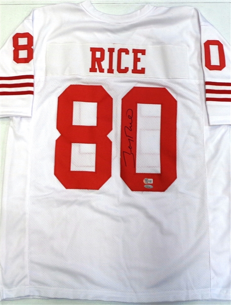 Jerry Rice Autographed 49ers Jersey (White)