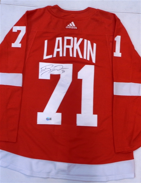 Dylan Larkin Autographed Red Wings Jersey