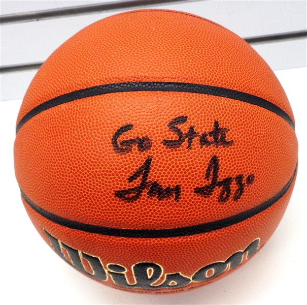 Tom Izzo Autographed Basketball