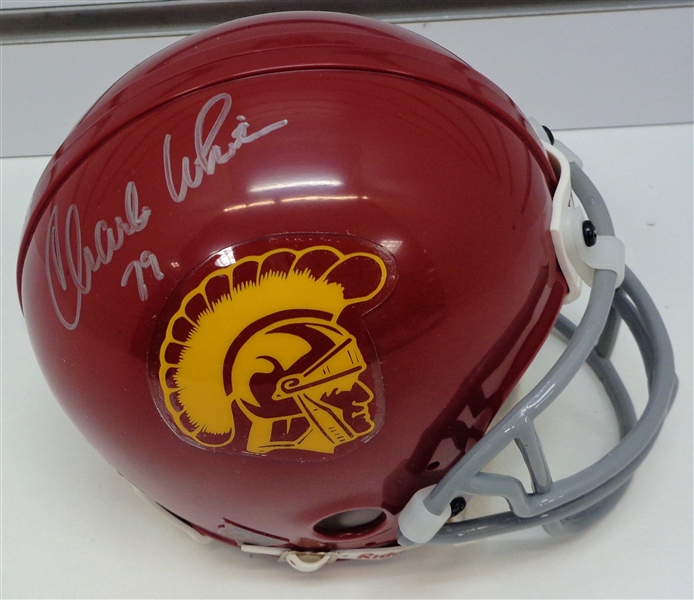 Charles White Autographed USC Mini Helmet