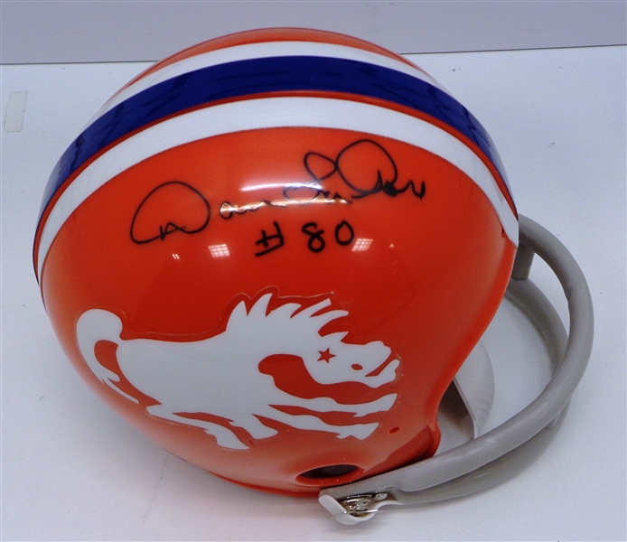 Dan LaRose Autographed Broncos Mini Helmet
