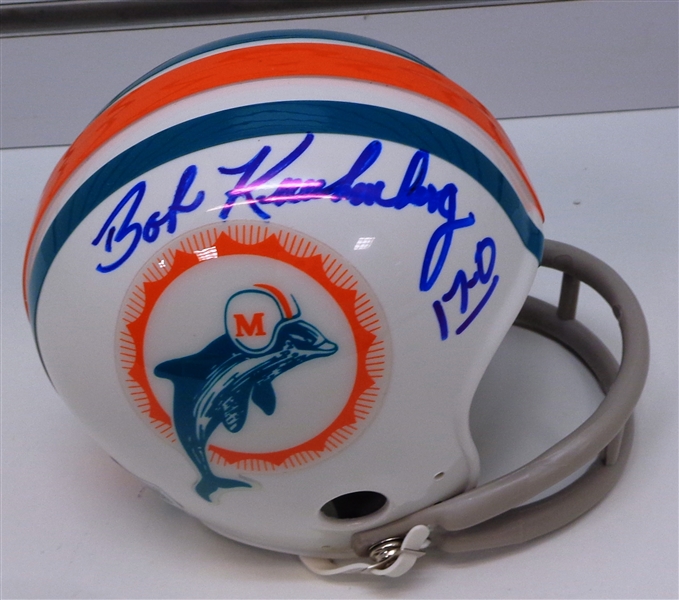 Bob Kuechenberg Autographed Dolphins Mini Helmet