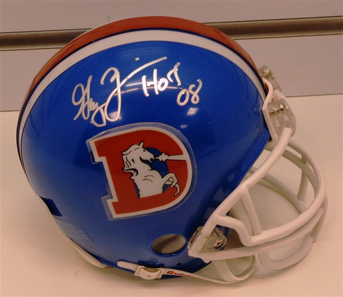 Gary Zimmerman Autographed Broncos Mini Helmet