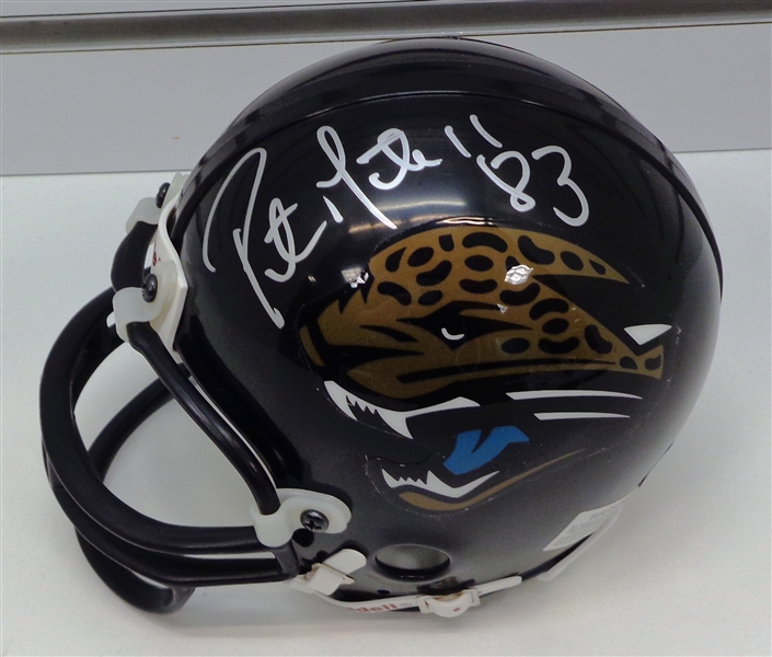 Pete Mitchell Autographed Jaguars Mini Helmet
