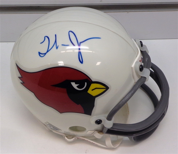 Thomas Jones Autographed Cardinals Mini Helmet