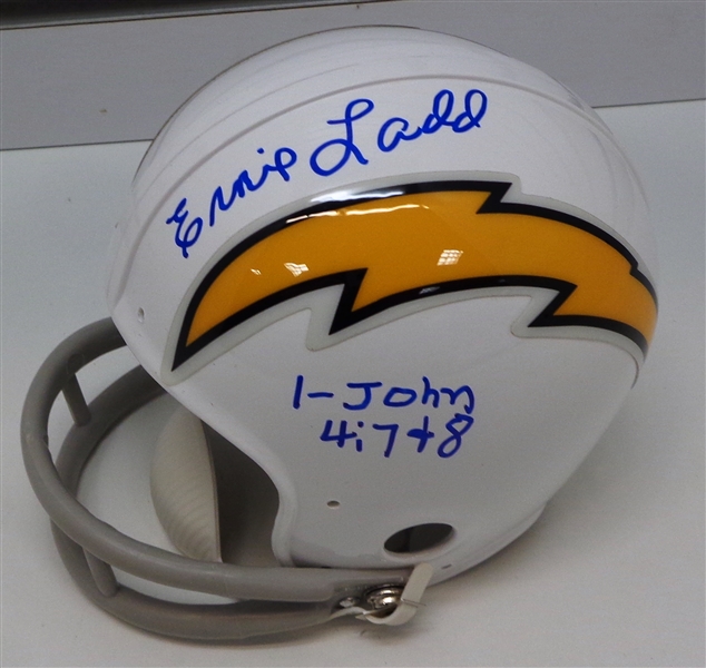 Ernie Ladd Autographed Chargers Mini Helmet