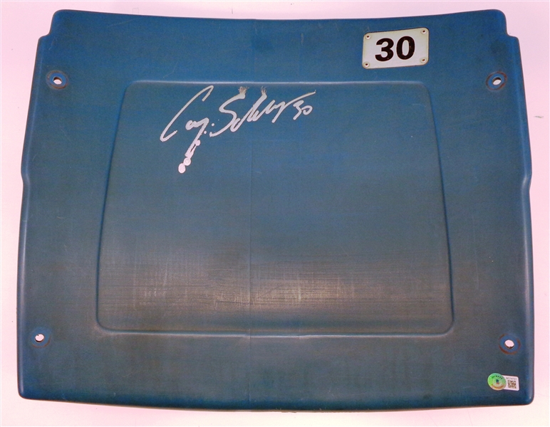 Cory Schlesinger Autographed Pontiac Silverdome Seatback