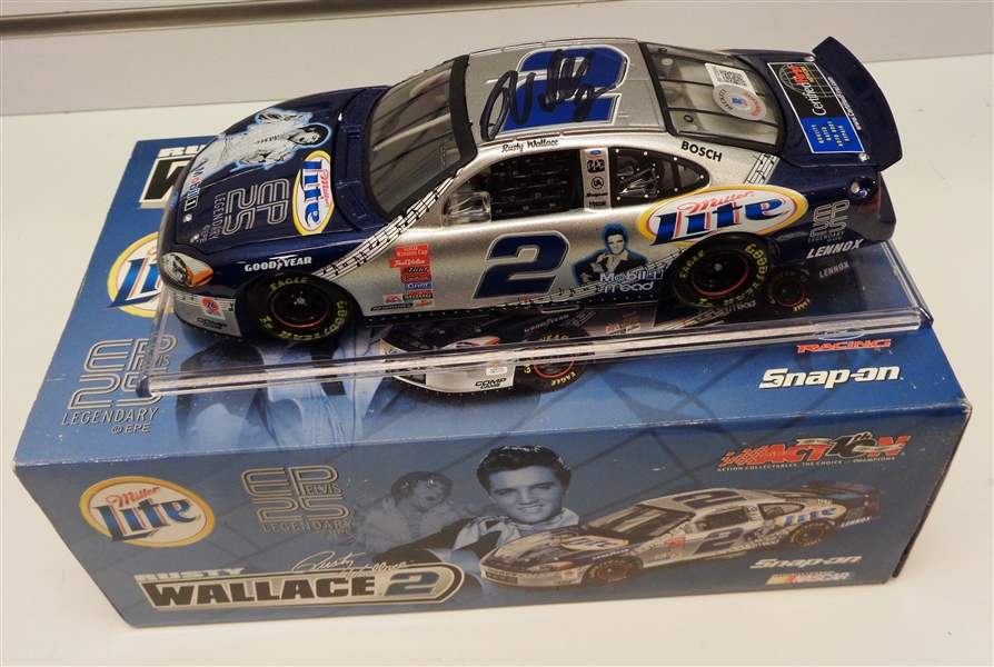 Rusty Wallace Autographed 1.24 Scale Die Cast