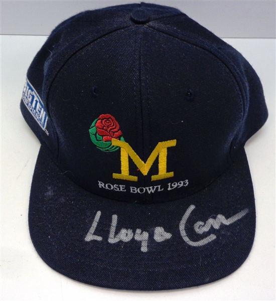 Lloyd Carr Autographed 1993 Rose Bowl Hat