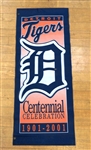 2001 Comerica Park Light Pole Banner Detroit Tigers Centennial