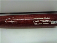Scott Thorman Autographed Bat
