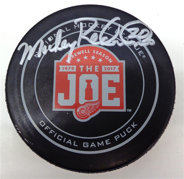 Mickey Redmond Autographed Farewell to the Joe Puck