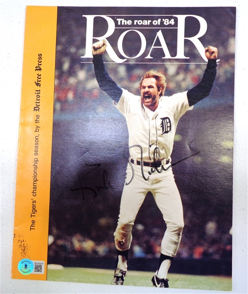 Kirk Gibson Autographed 1984 Tigers Book