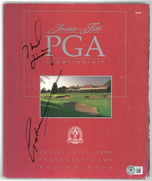 Greg Norman Autographed PGA Book