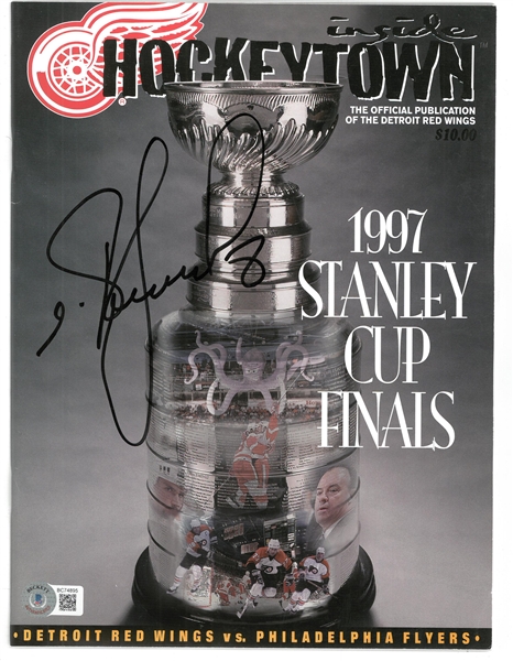 igor Larionov Autographed 1997 Stanley Cup Finals Program