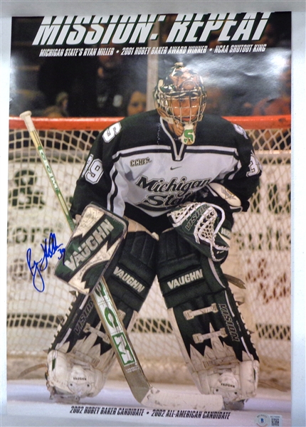 Ryan Miller Autographed Poster