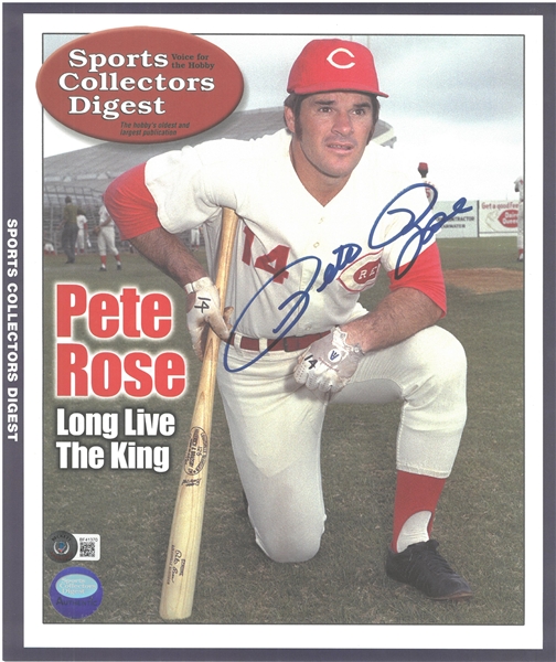 Pete Rose Autographed 10x13 Print