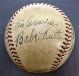 Babe Ruth & 1935 Detroit Tigers World Champs Autographed Baseball