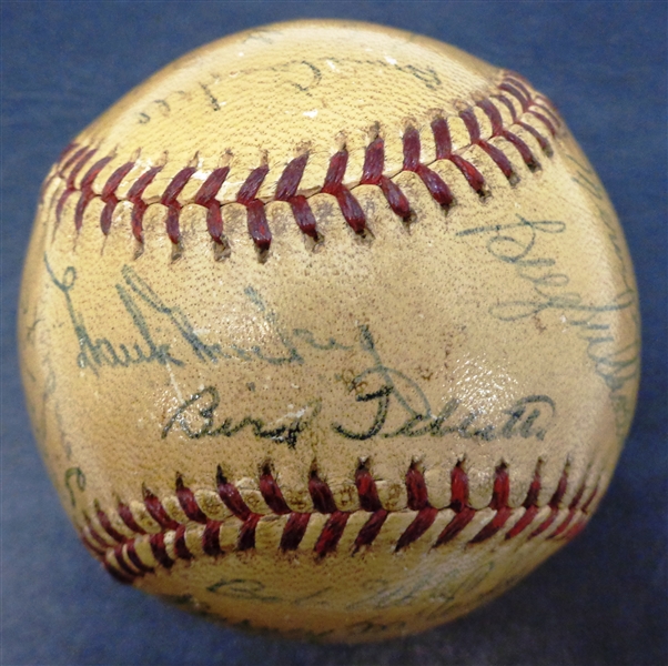 Lot Detail - 1940 Detroit Tigers Team Signed Baseball (AL Champs)