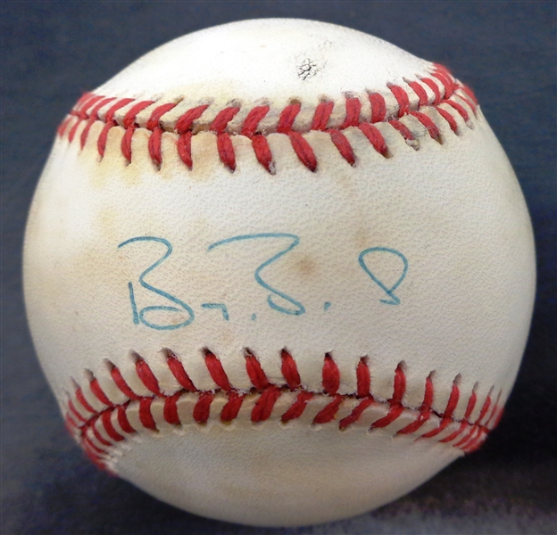 Lot Detail - Barry Bonds Autographed Baseball