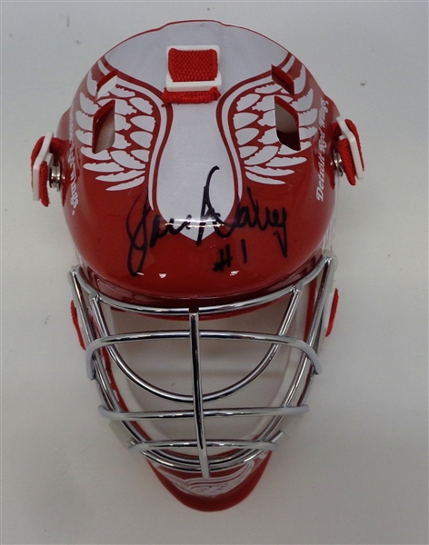 Joe Daley Autographed Red Wings Mini Mask