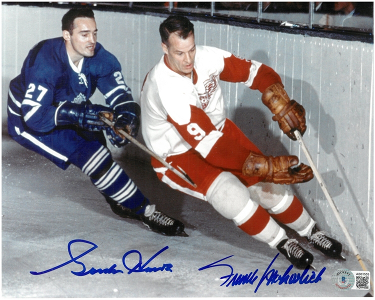 Lot Detail - Gordie Howe & Frank Mahovlich Autographed 8x10 Photo