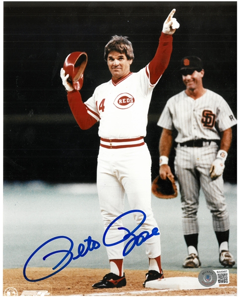 Pete Rose Autographed 8x10 Photo