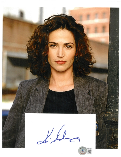 Kim Delaney Autographed Index Card