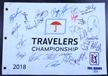 2018 Travelers Championship Pin Flag Signed by 27