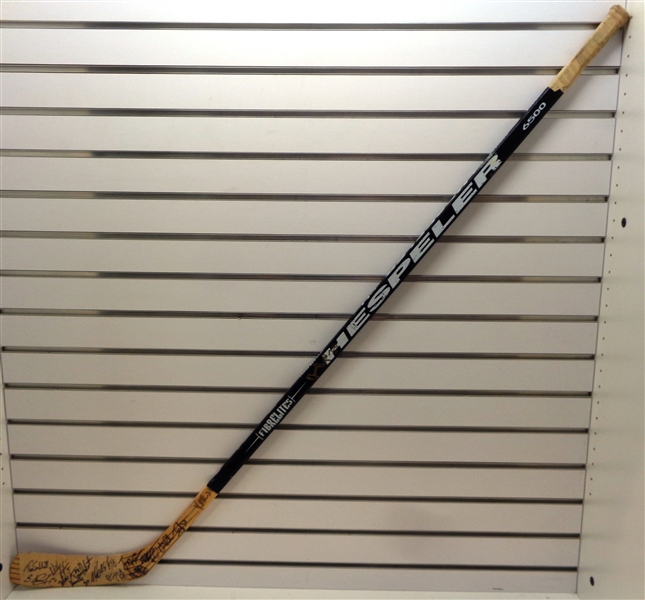 1997 Red Wings Signed Matthieu Dandenault Game Used Stick