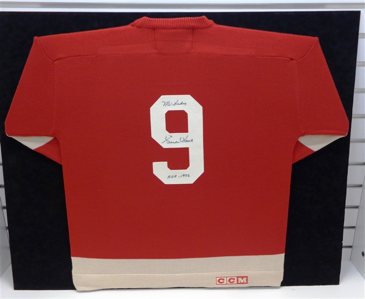 Gordie Howe Matted Autographed Sweater (pick up only)