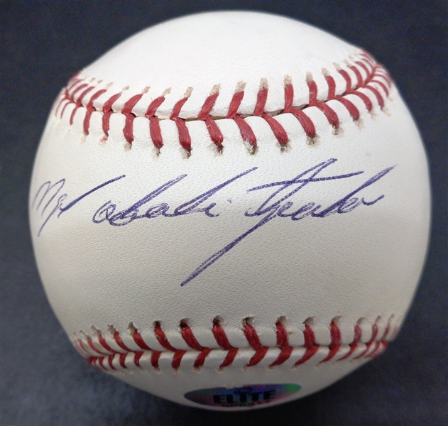 Miguel Tejada Autographed Full Name Baseball