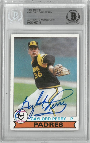 Gaylord Perry Autographed 1979 Topps