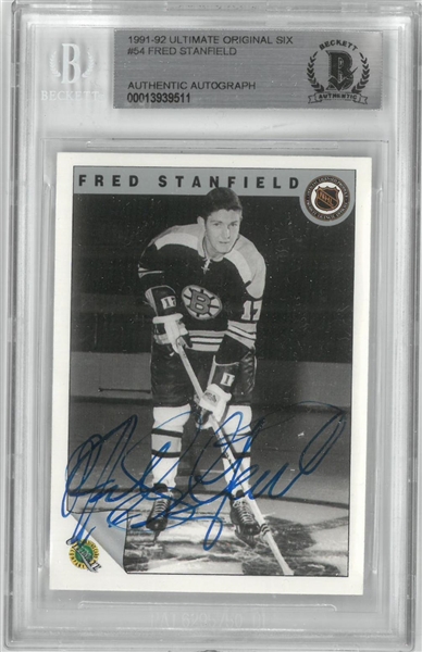 Fred Stanfield Autographed 1991 Ultimate