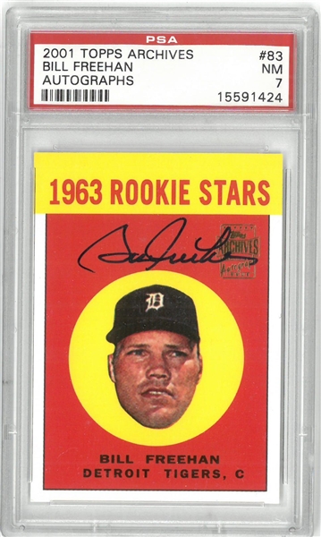 Bill Freehan Autographed 2001 Topps Archive