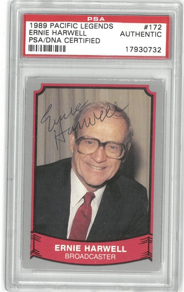 Ernie Harwell Autographed 1989 Pacific