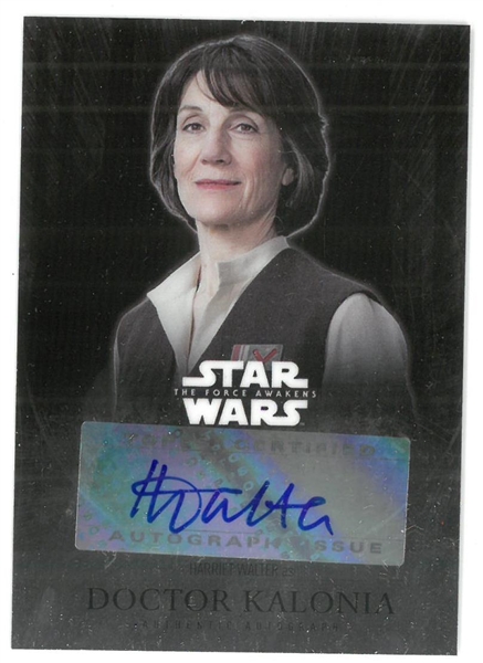 Harriet Walter Autographed Star Wars Card