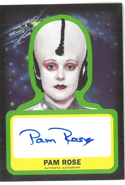 Pam Rose Autographed Star Wards Card