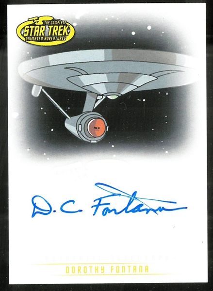 Dorothy Fontana Autographed Star Trek Card