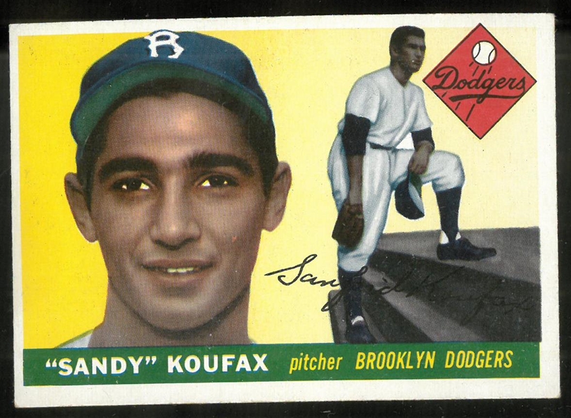 Sandy Koufax 1955 Topps Rookie Card