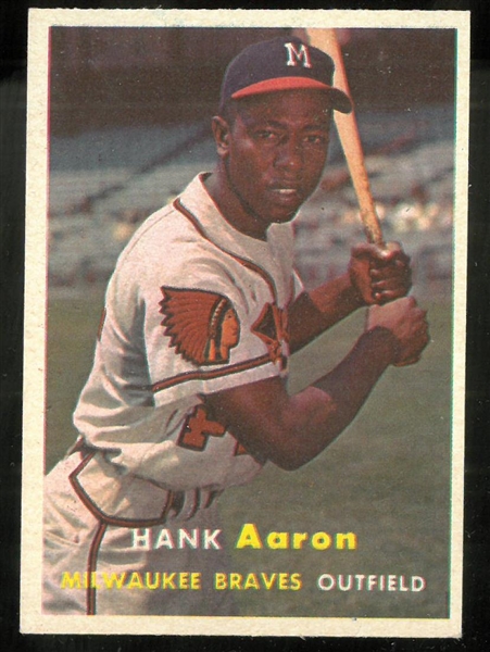 Hank Aaron 1957 Topps