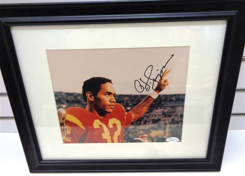 O.J. Simpson & Bruce Fromong Autographed Hotel Robbery Photo
