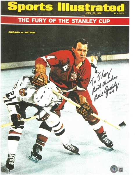 Bill Gadsby Autographed 11x14 SI Cover